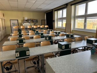 instalace v chemické učebně